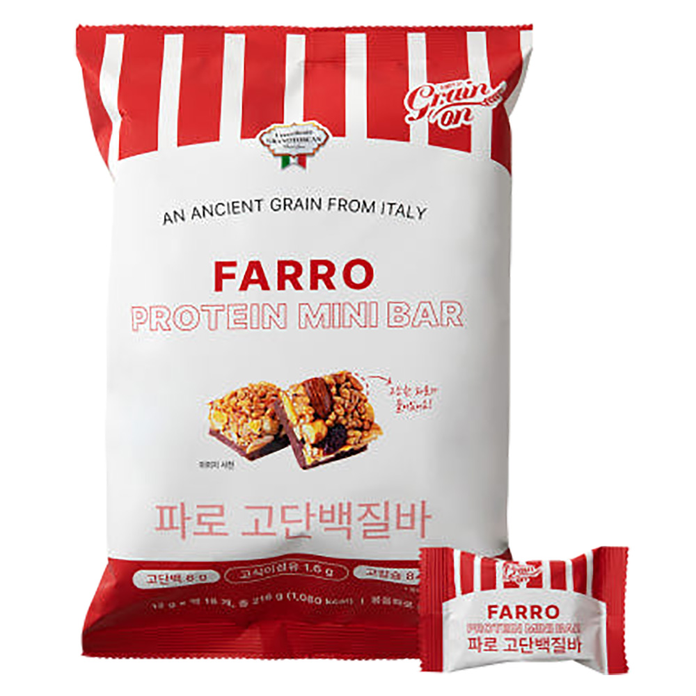 그레인온 파로 고단백질바 10팩 (216g x 10ea)