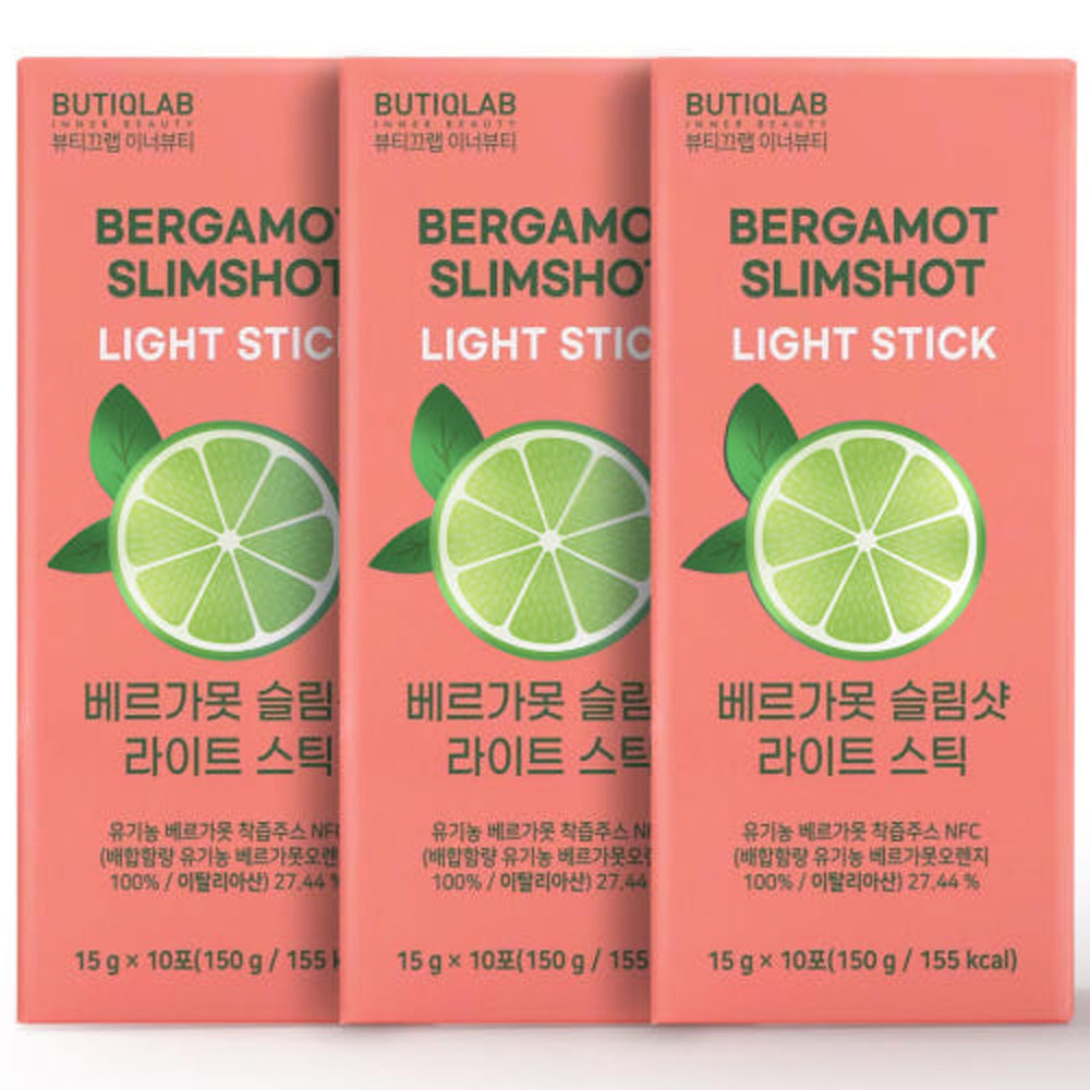 뷰티끄랩 베르가못 슬림샷 라이트 스틱(15gx10포)x9 3개월분