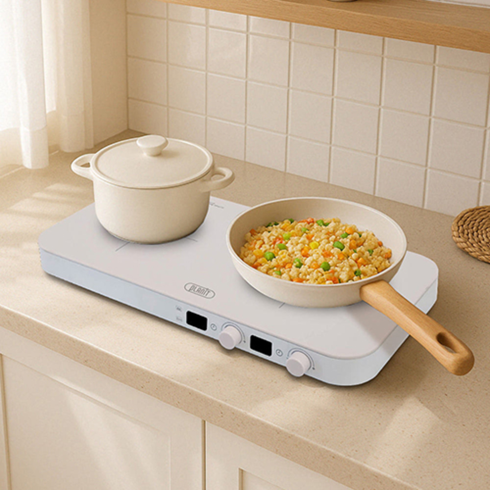 플랜잇 가정용 2구 인덕션 트윈쿡 PID-2800W