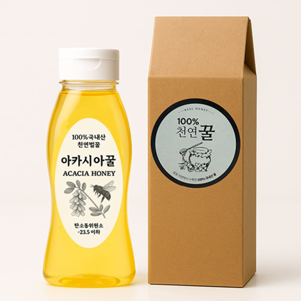 자연사랑꿀벌사랑 아카시아 천연 벌꿀 620g