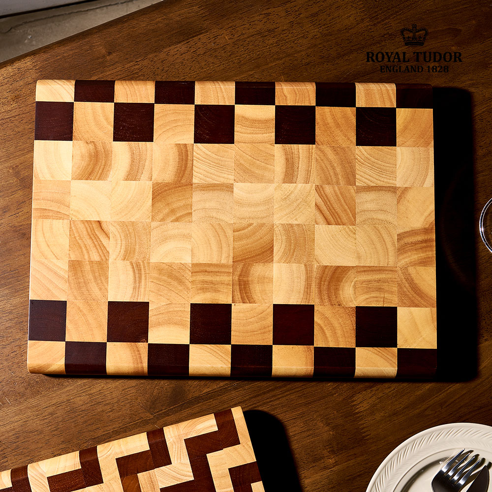 [로얄튜더] 헤리티지 엔드그레인 도마 – 체스