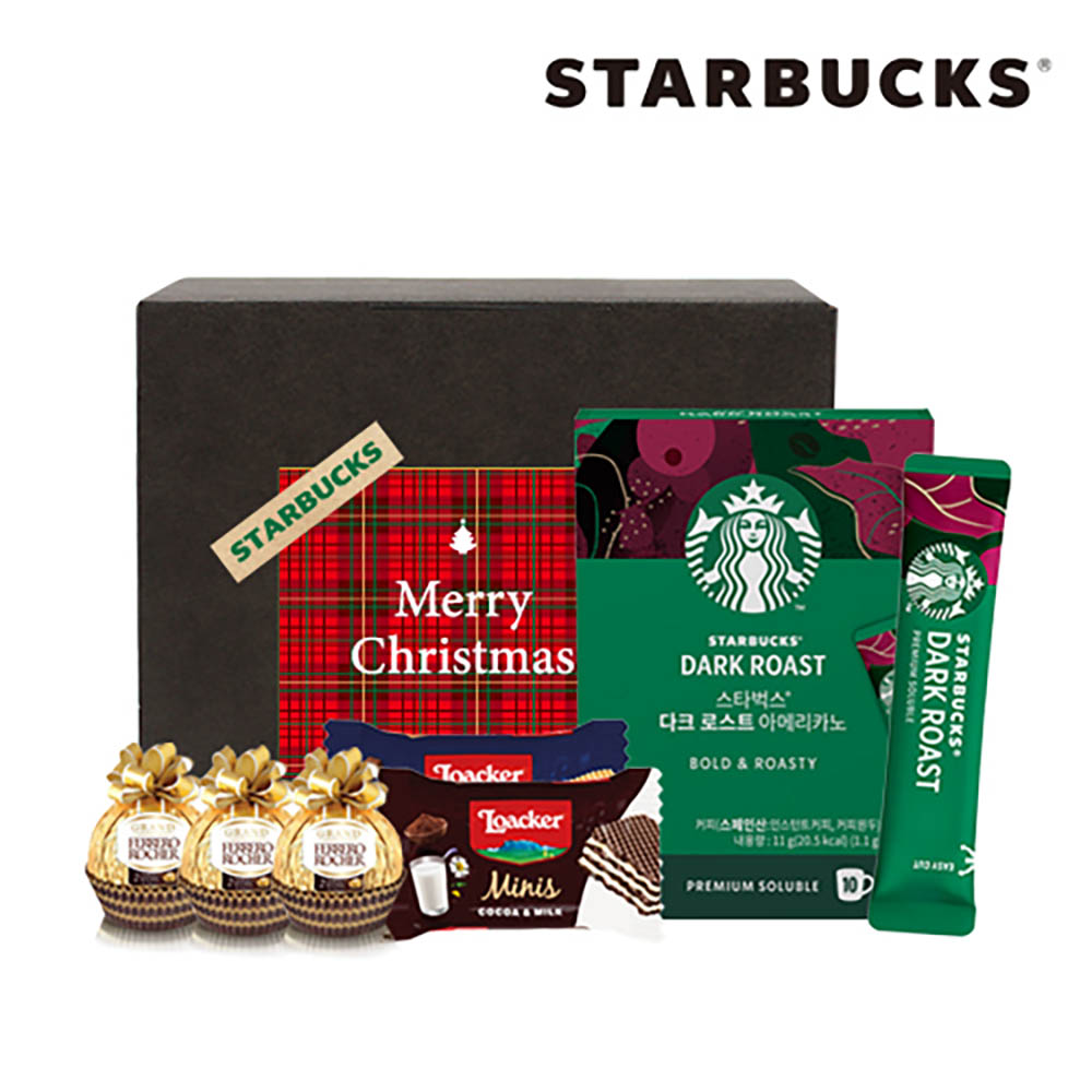 [스타벅스] 크리스마스 간식 선물세트 (케이스, 쇼핑백 제공)