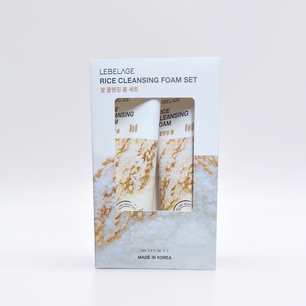 [면세점입점] 르베라쥬 천연성분 딥 쌀 클렌징 폼 세트 (100ml x 2개입)