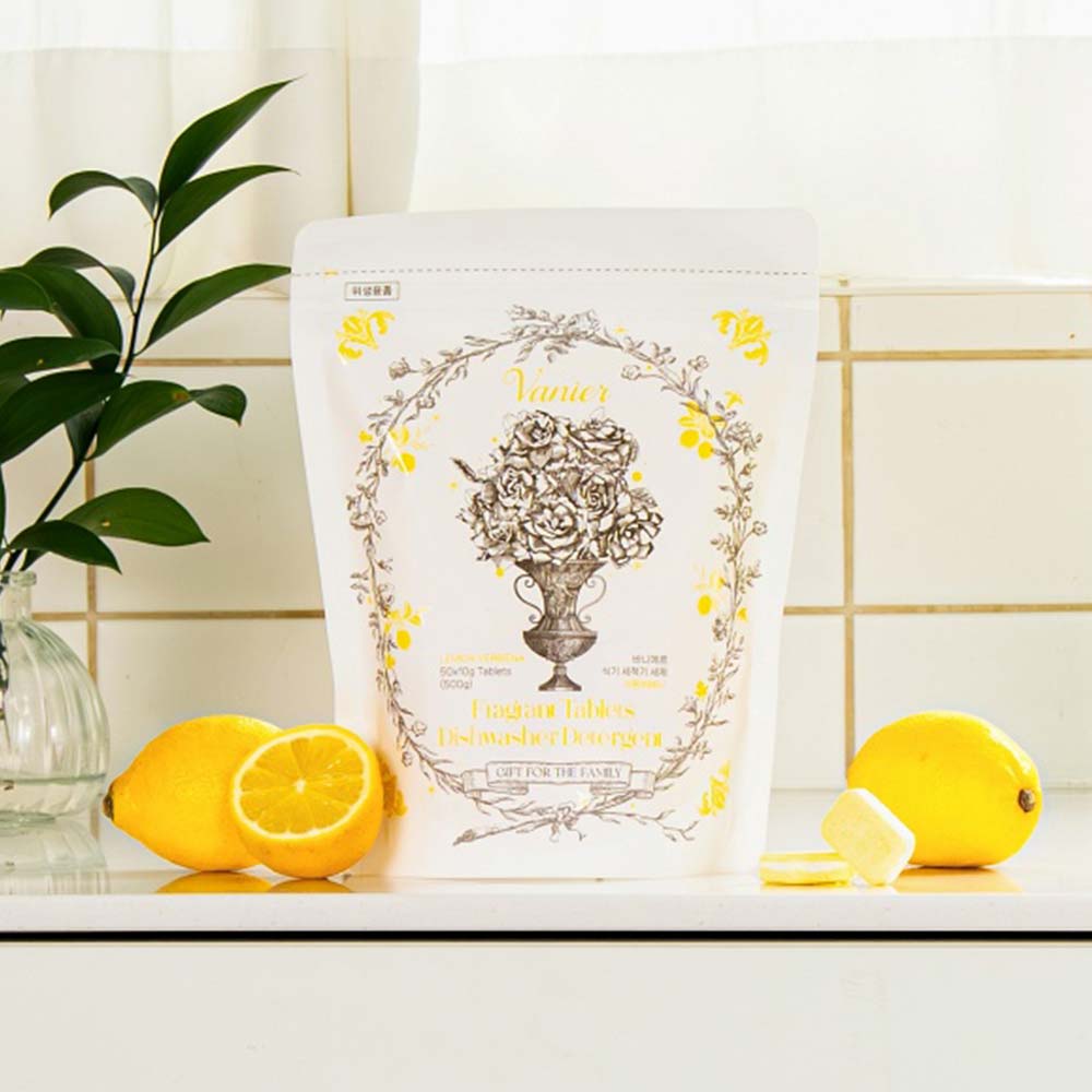 바니에르 식기세척기세제 레몬버베나향 50개입