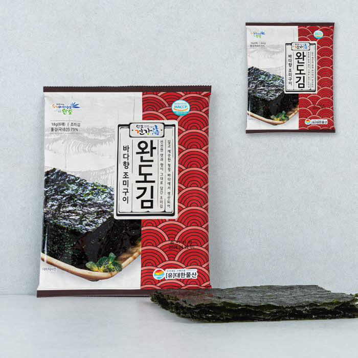 바다향 조미구이 완도김