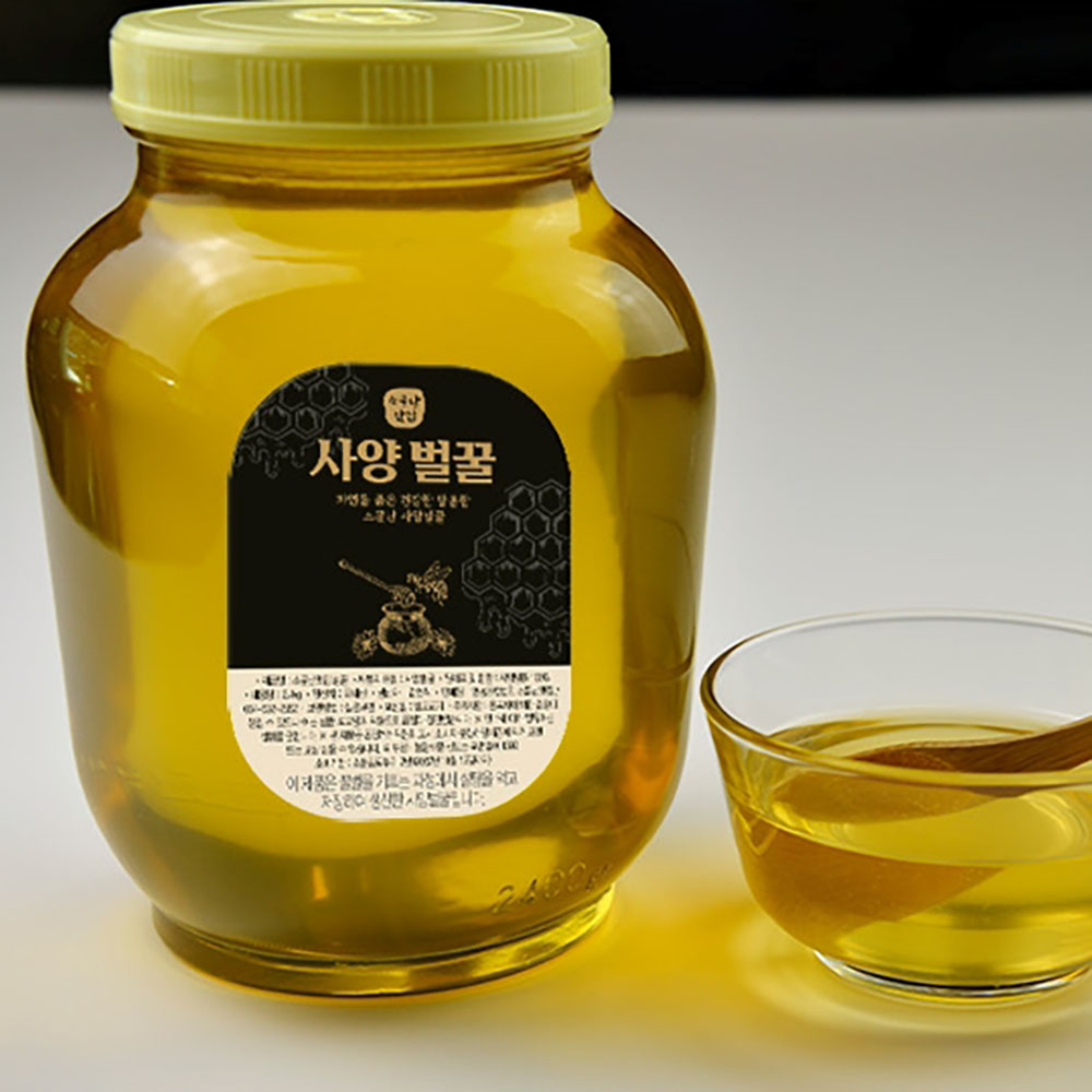 [더기다림] 국내산 사양벌꿀 2.4kg