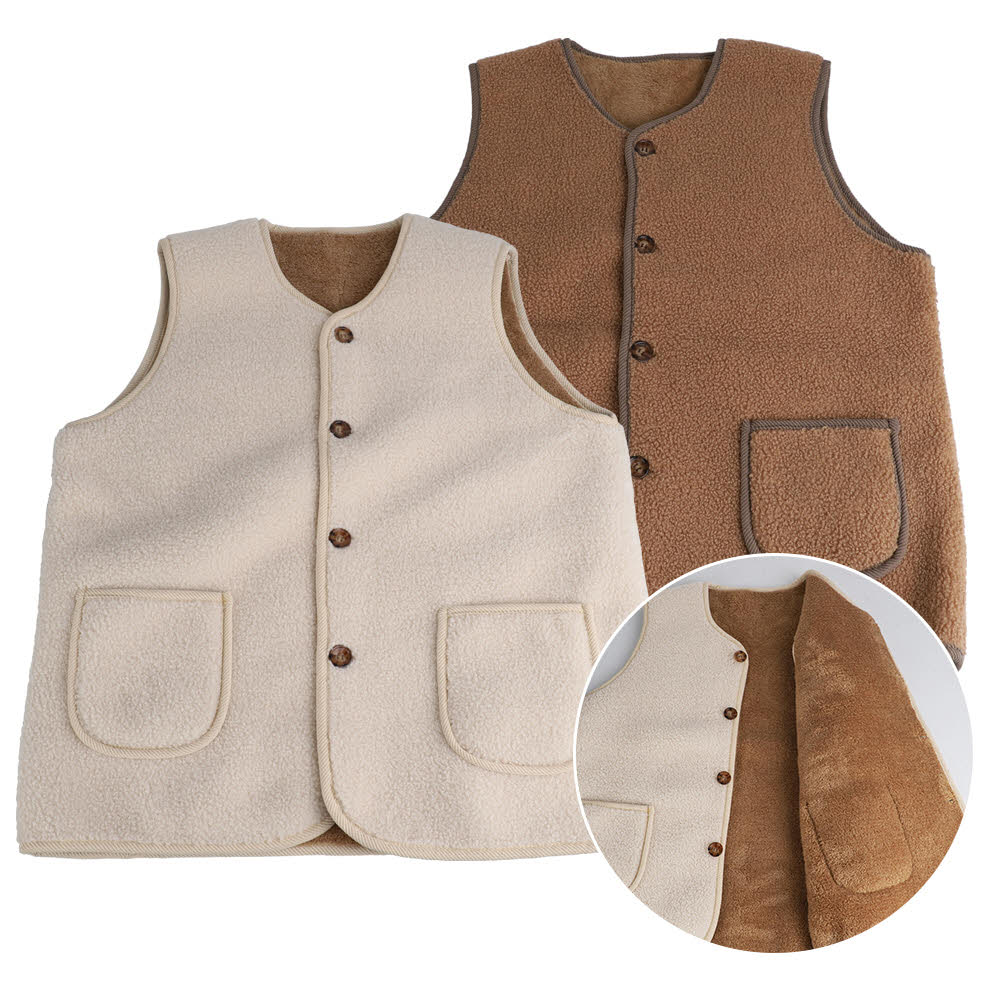 스위칠랜드아미 뽀글이 기모 조끼