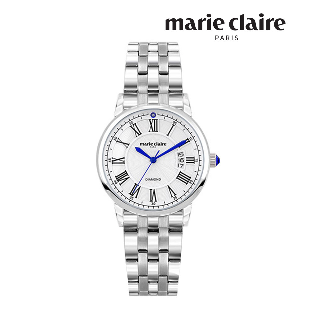 [마리끌레르] 손목시계 남성용 다이아몬드라인 MC190801M WH-BLUE