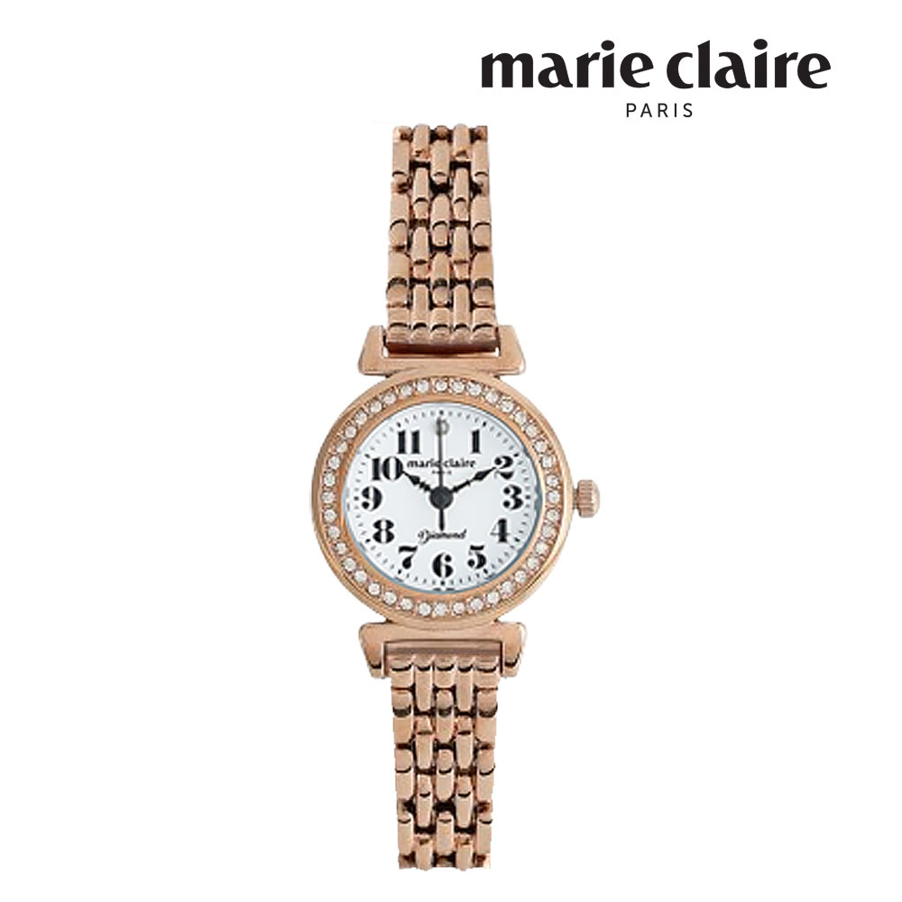 [마리끌레르] 손목시계 여성용 다이아몬드라인 MCLA001 MR
