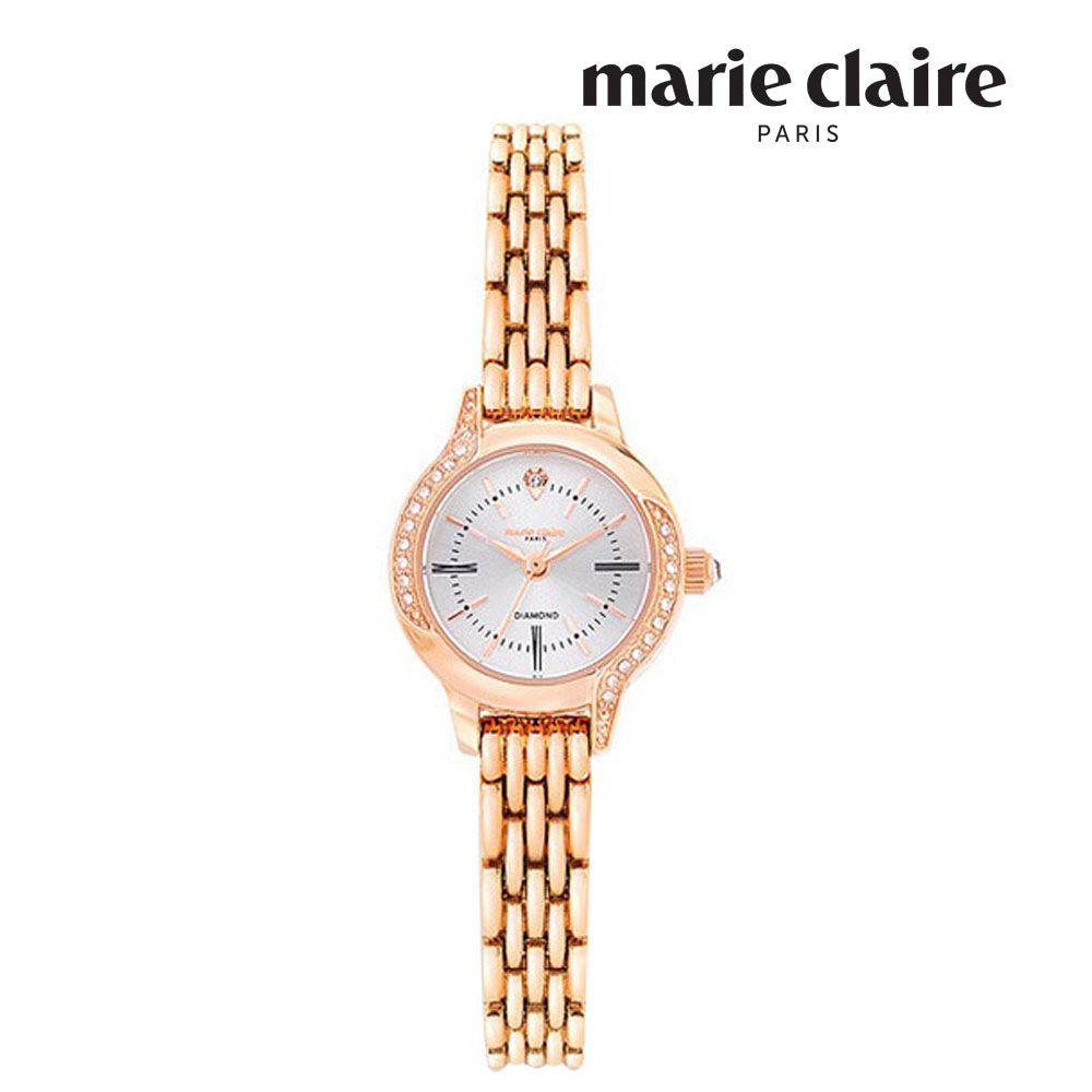 [마리끌레르] 손목시계 여성용 다이아몬드라인 MC190702 MRG