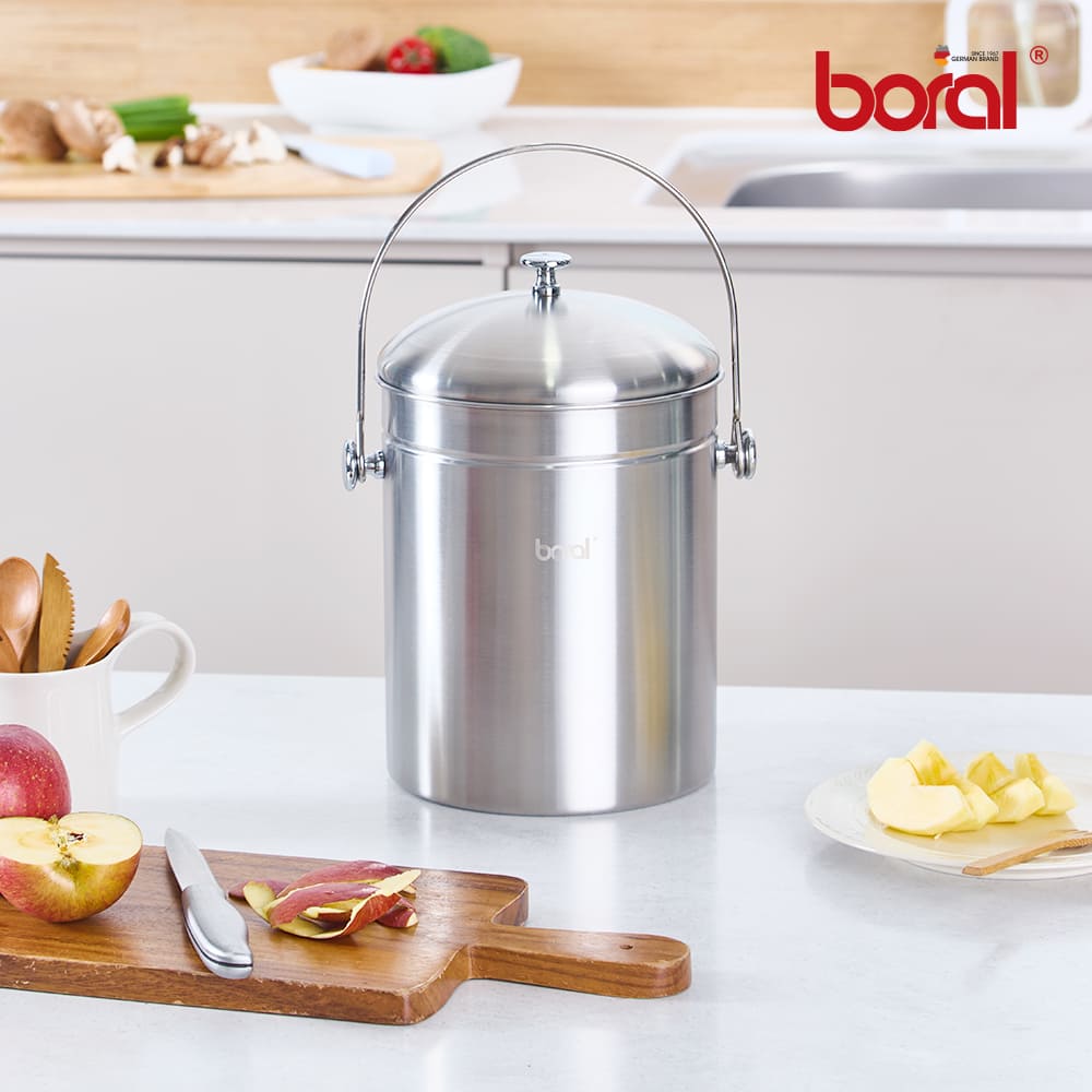 보랄 스테인레스 음식물 쓰레기통 BR-500L