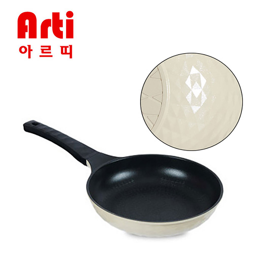 아르띠 국내생산 파스텔 입체 인덕션 IH 프라이팬 24cm