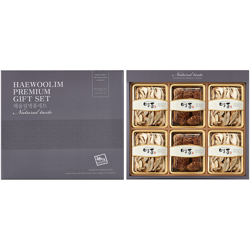 [해울림] 특별한 버섯 선물세트 4호/화고 40g x 2ea / 표고슬라이스 35g x 4ea