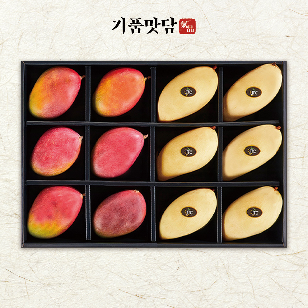 [기품맛담] 고당도 프리미엄 망고2종 선물세트 3호 4.4kg
