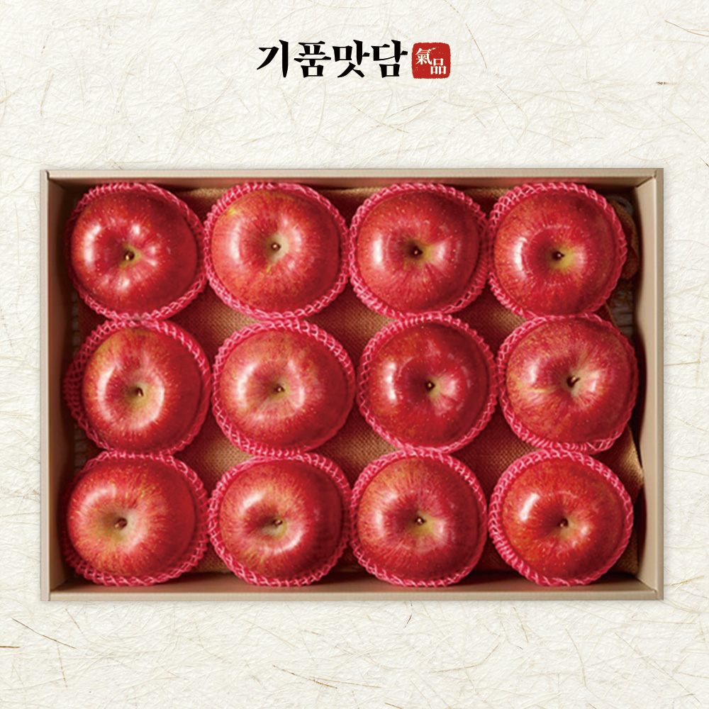 [기품맛담] 명품 고당도 사과 선물세트 6호 (11-13입/특대과 5kg내외)
