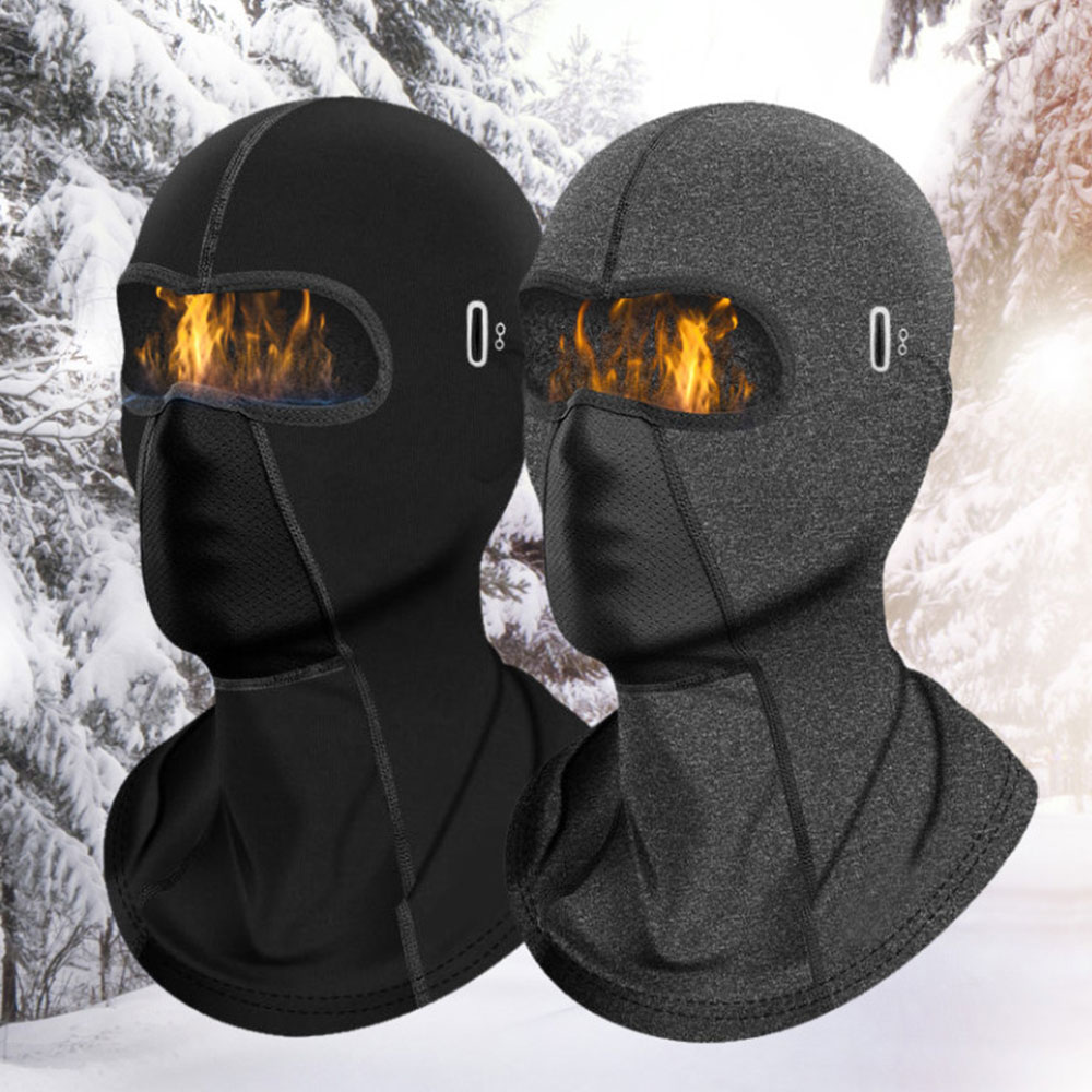 1+1 겨울 남녀 기모 후드 바라클라바(등산, 스키, 런닝, 낚시, 오토바이 바이크 헬멧용)
