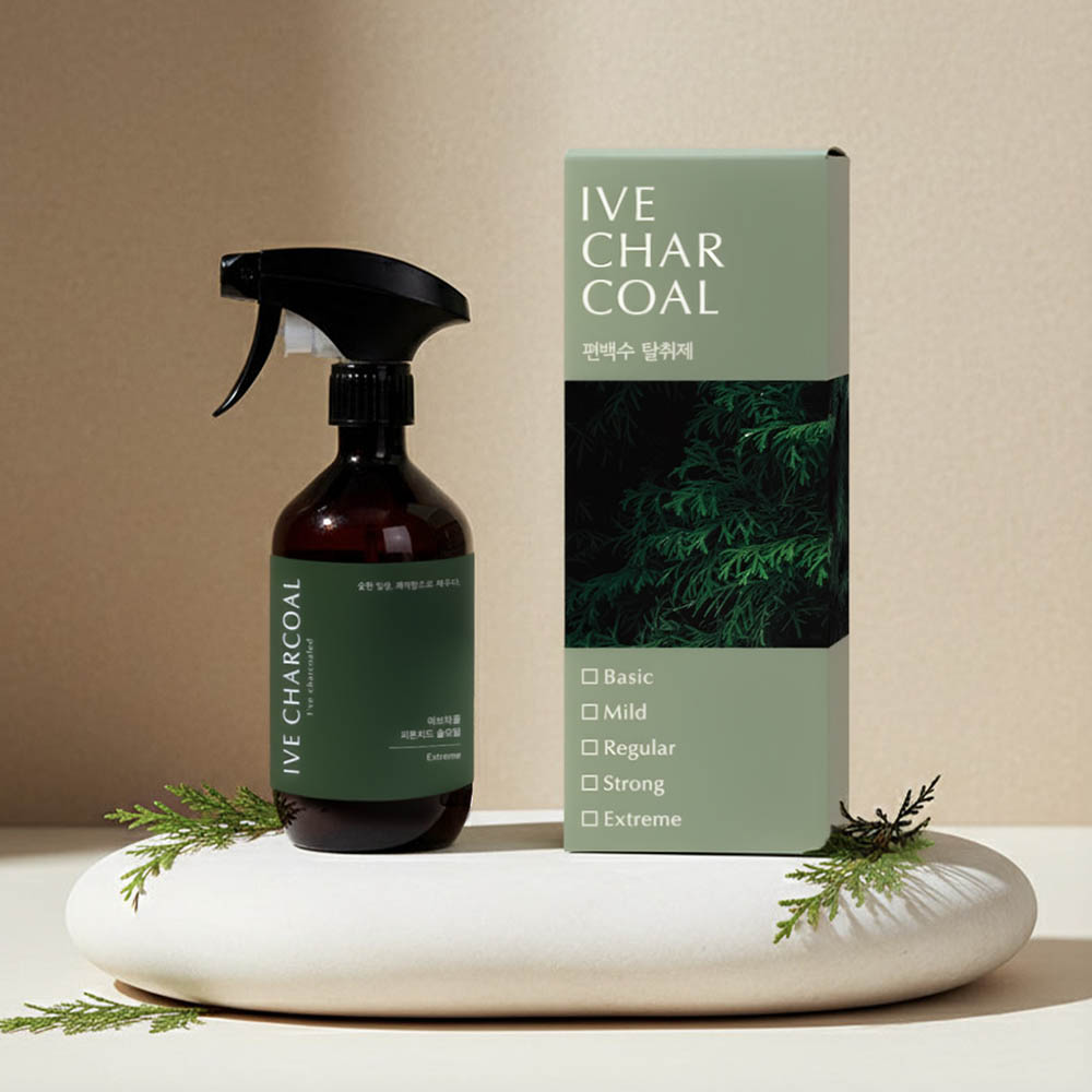 이브차콜 편백수+편백오일+솔오일 탈취제 500ml 5단계, 1개