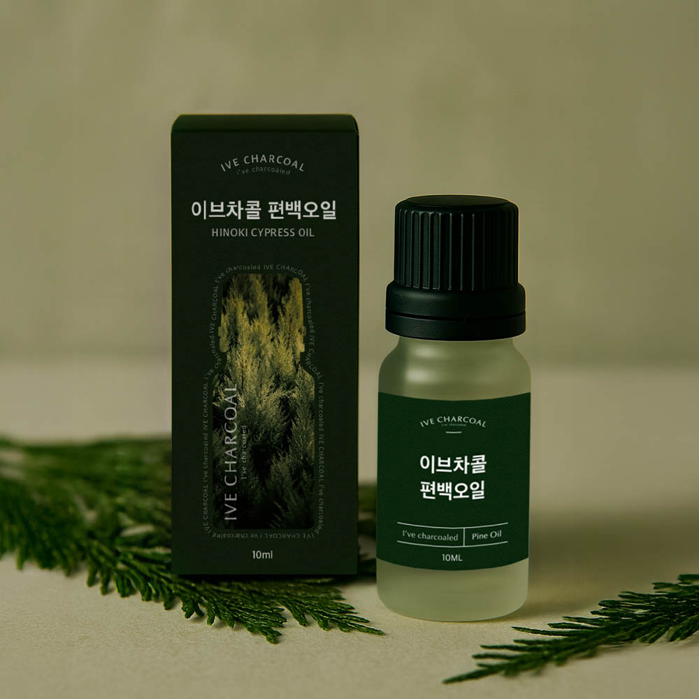 이브차콜 천연 편백오일 디퓨저 방향제 오일10ml, 1개