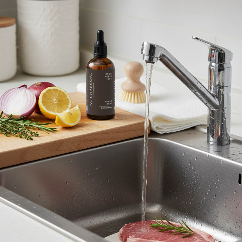 이브차콜 식용 목초액 숯불향 불맛 스모크향100ml, 1개