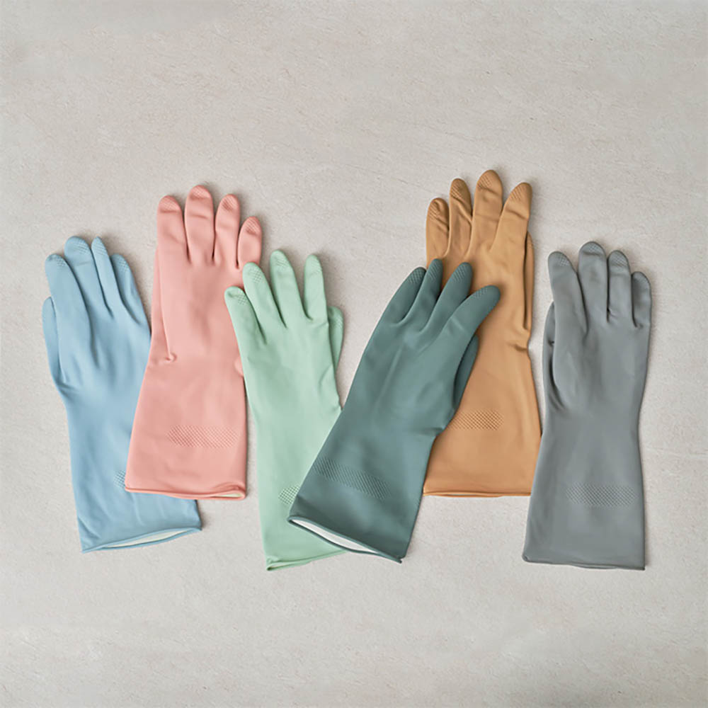 [생활공작소] 오래쓰는 천연 라텍스 고무장갑 일반형x6개