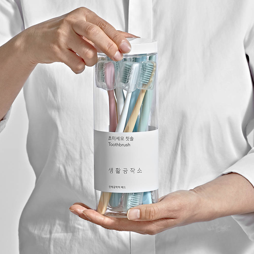 [생활공작소] 0.18mm 초미세모 칫솔 12EA