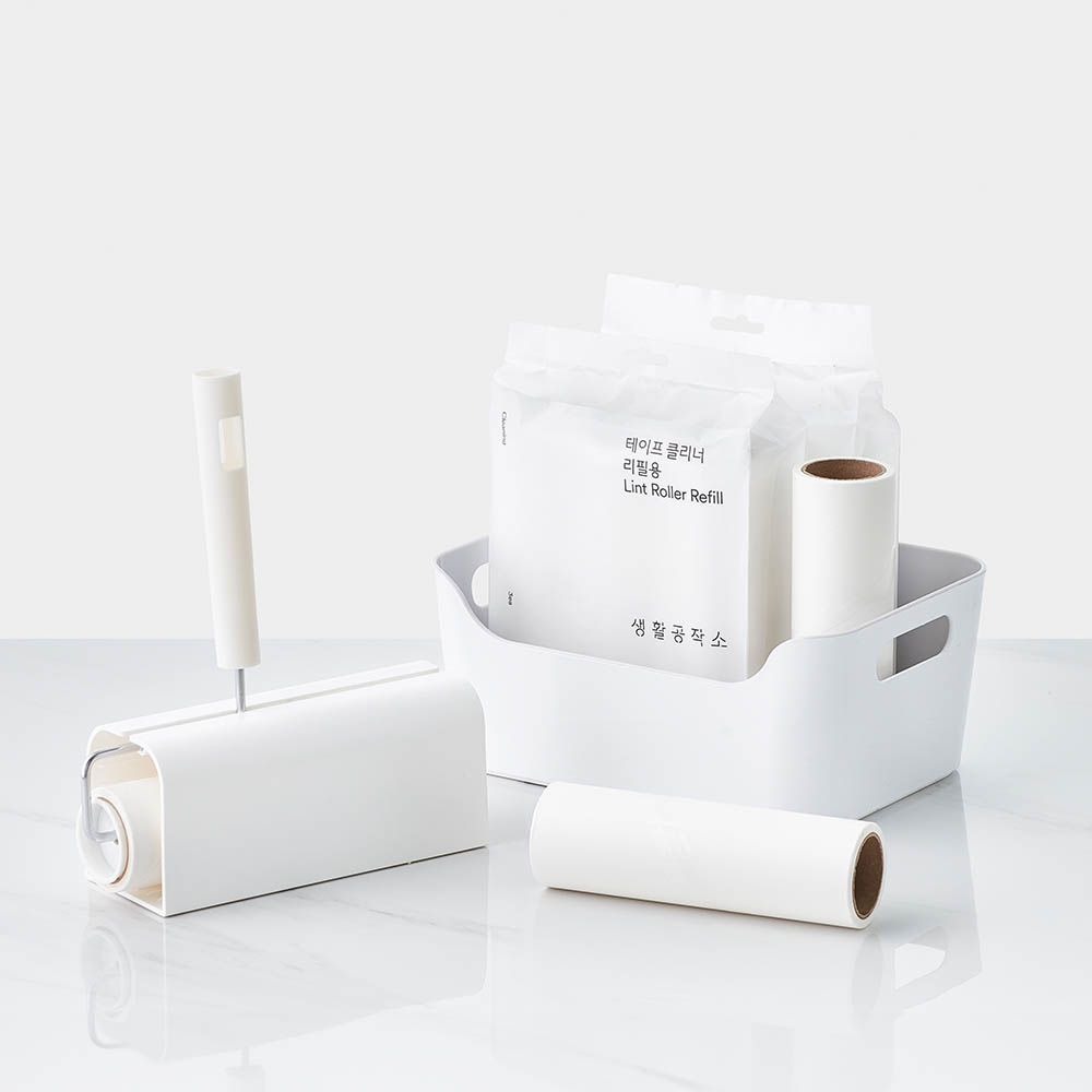 [SET] [생활공작소] 테이프클리너 (본체+거치대+리필)+리필6개