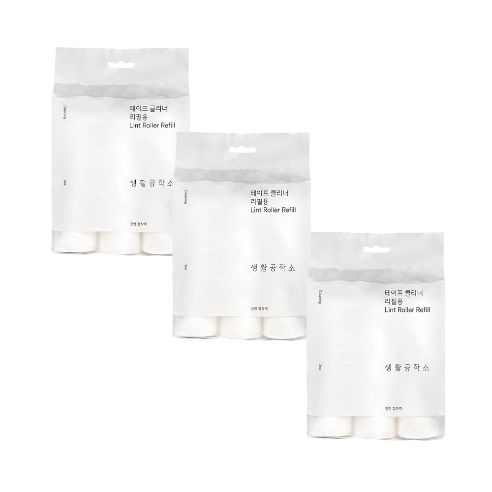 [생활공작소] 테이프클리너 리필용 3EA X 3개