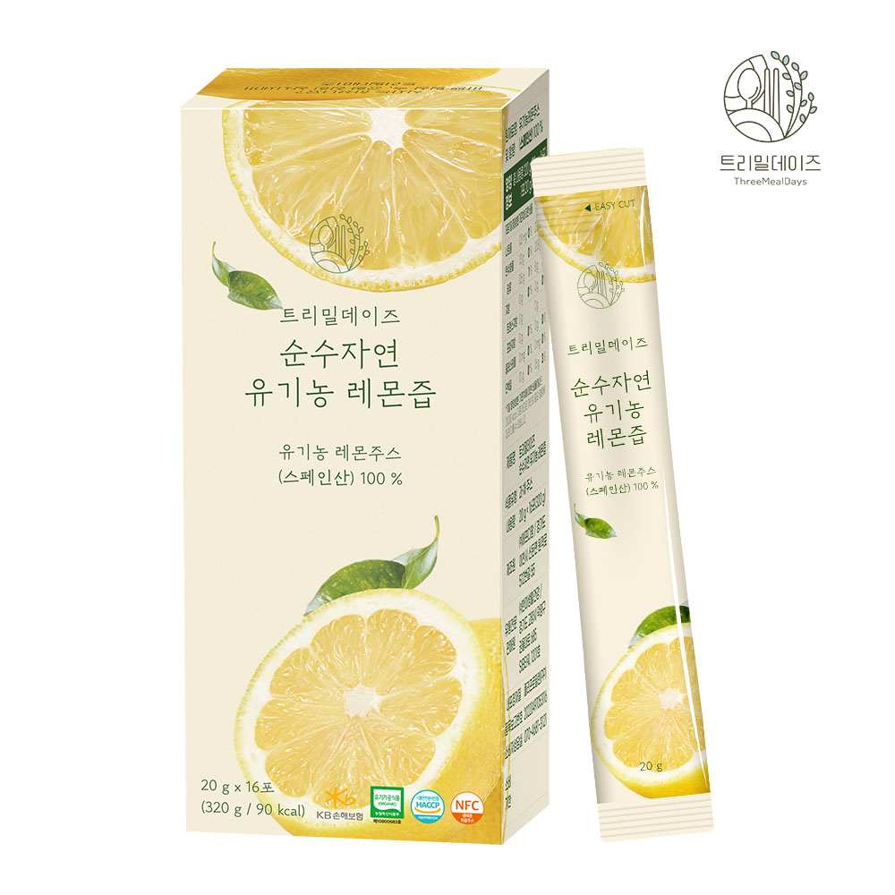 트리밀데이즈 순수자연 유기농 레몬즙 20g * 16포