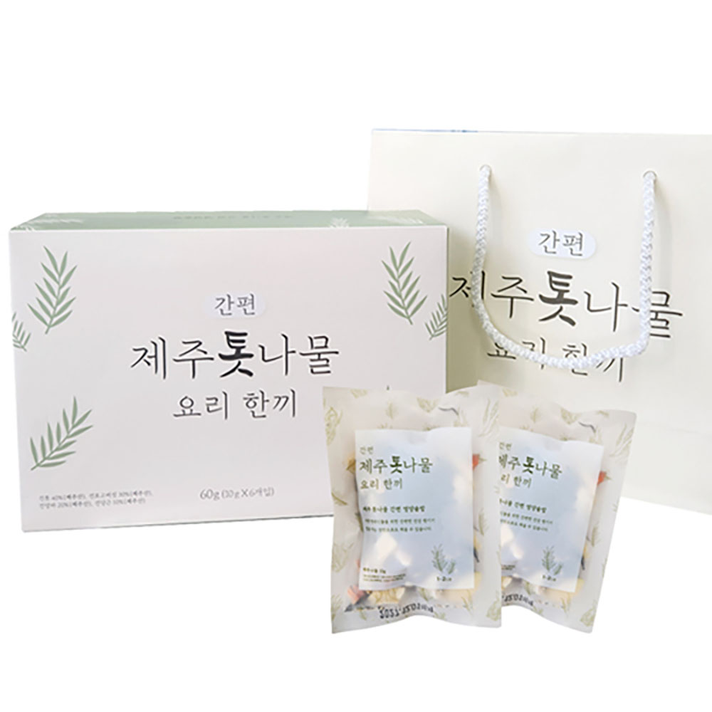 [불로동주유소] 제주톳나물 요리한끼 10g x6입(쇼핑백동봉)