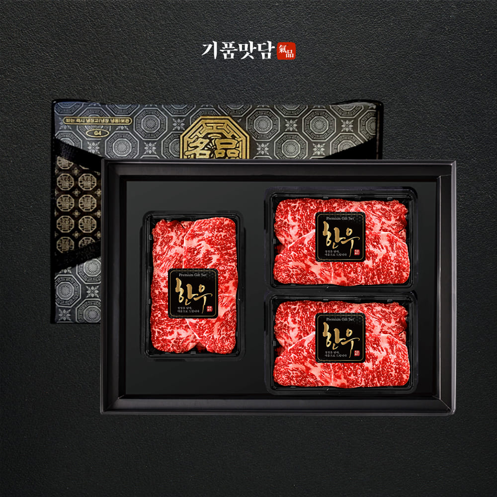 [기품맛담] 한우 1++등급 프리미엄 채끝 스페셜구이 선물세트 600g (채6)
