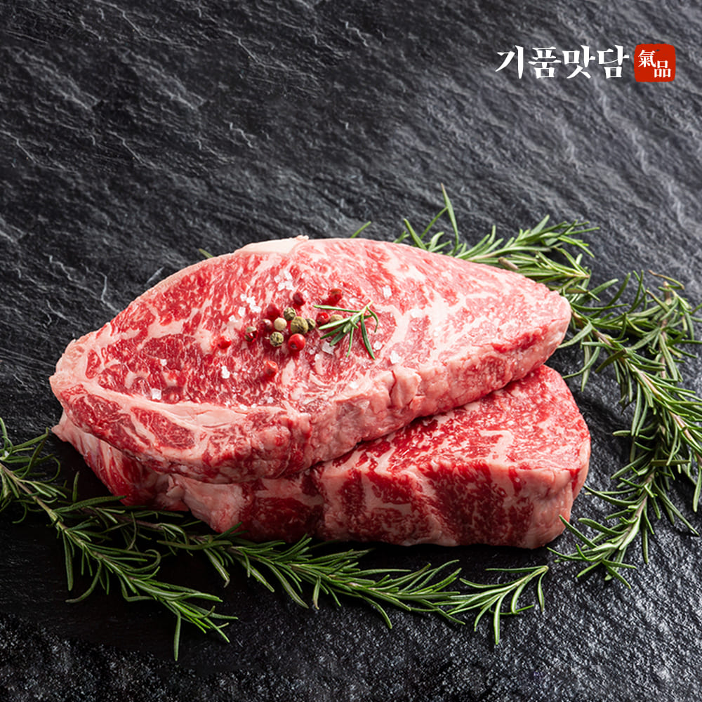 [기품맛담] 한우 1등급 오마카세 꽃등심/채끝 모듬구이 세트 2호 800g (꽃4/채4)