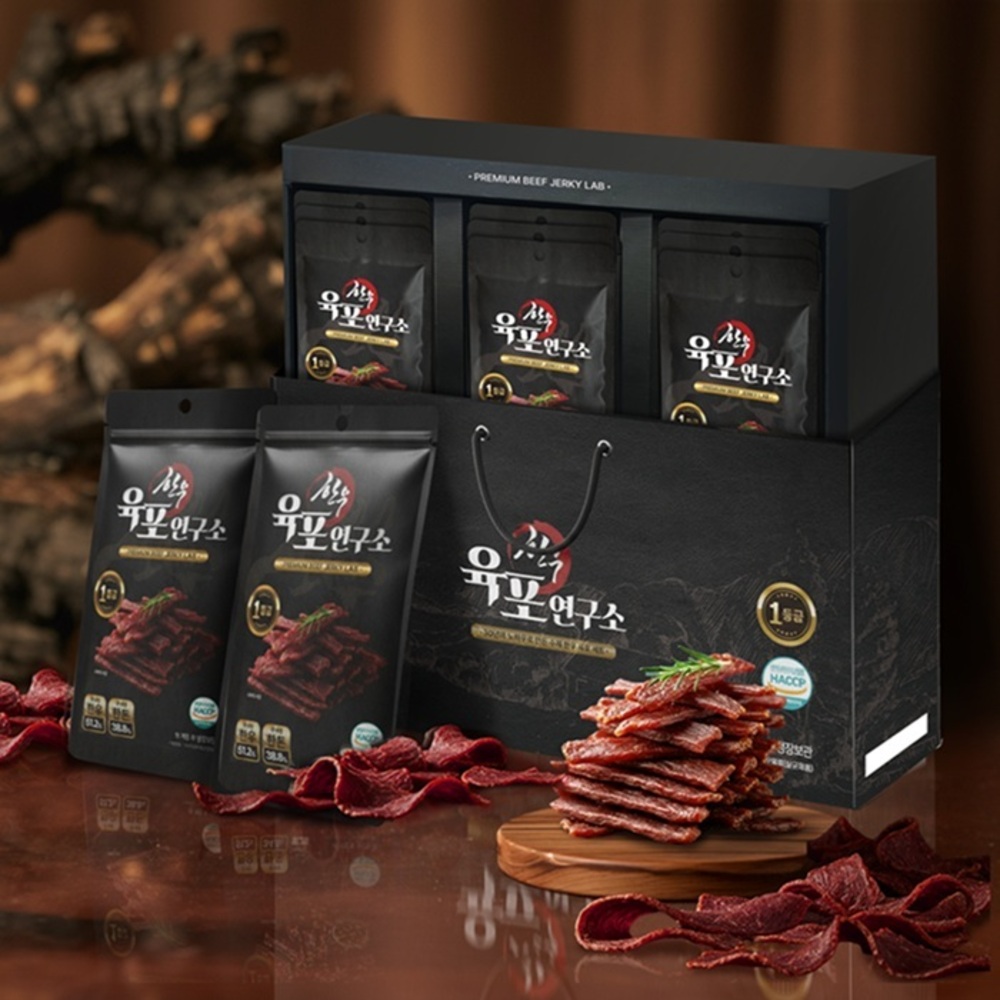 [육포명가] 육포연구소 혼합 1호 180g (오리지널 20g * 6EA) + (견과육포 20g * 3EA)