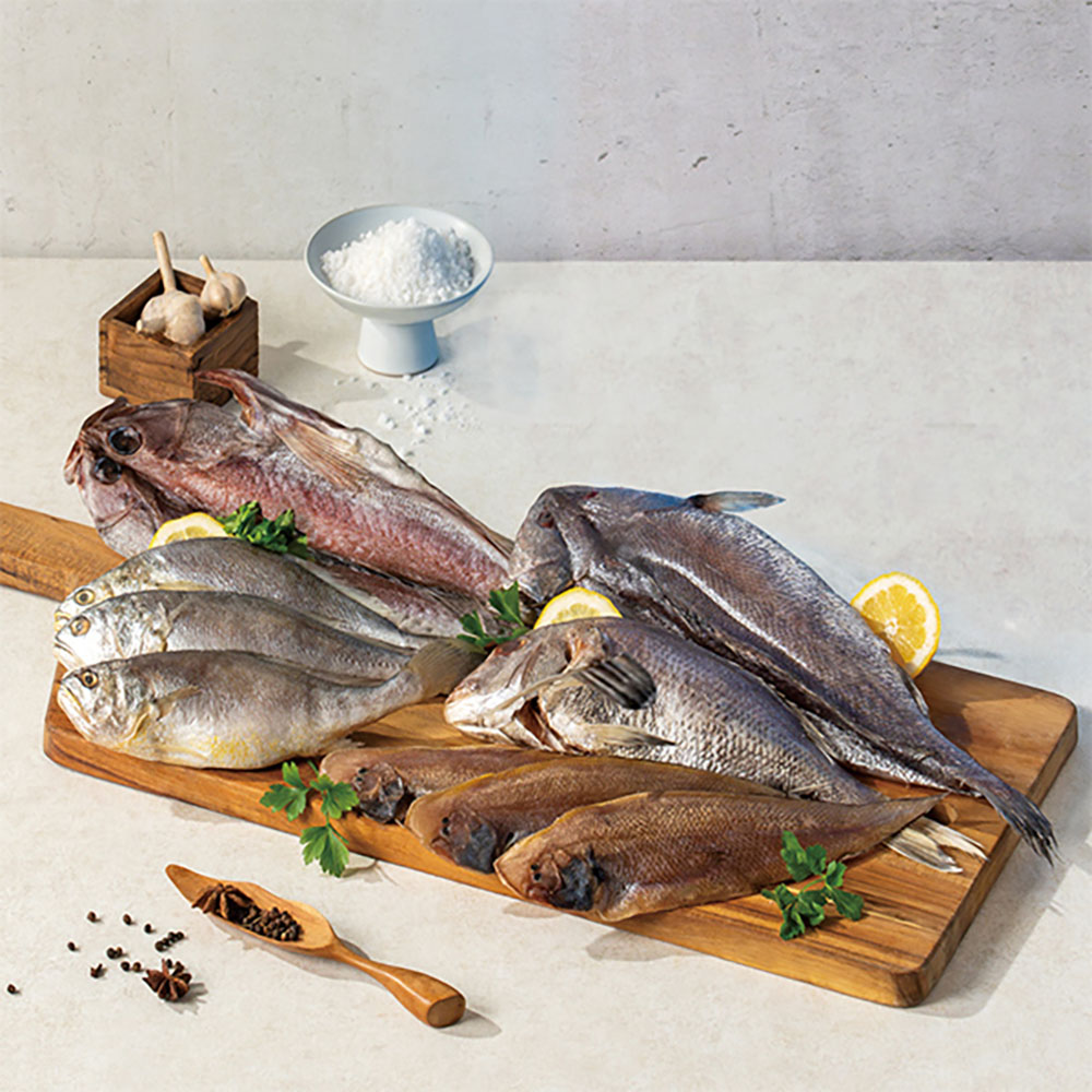 [골드샤인] 반건조 말린생선구이 알뜰선물 9미세트 (민어1+참돔1+능성어1+부서조기3+서대3)