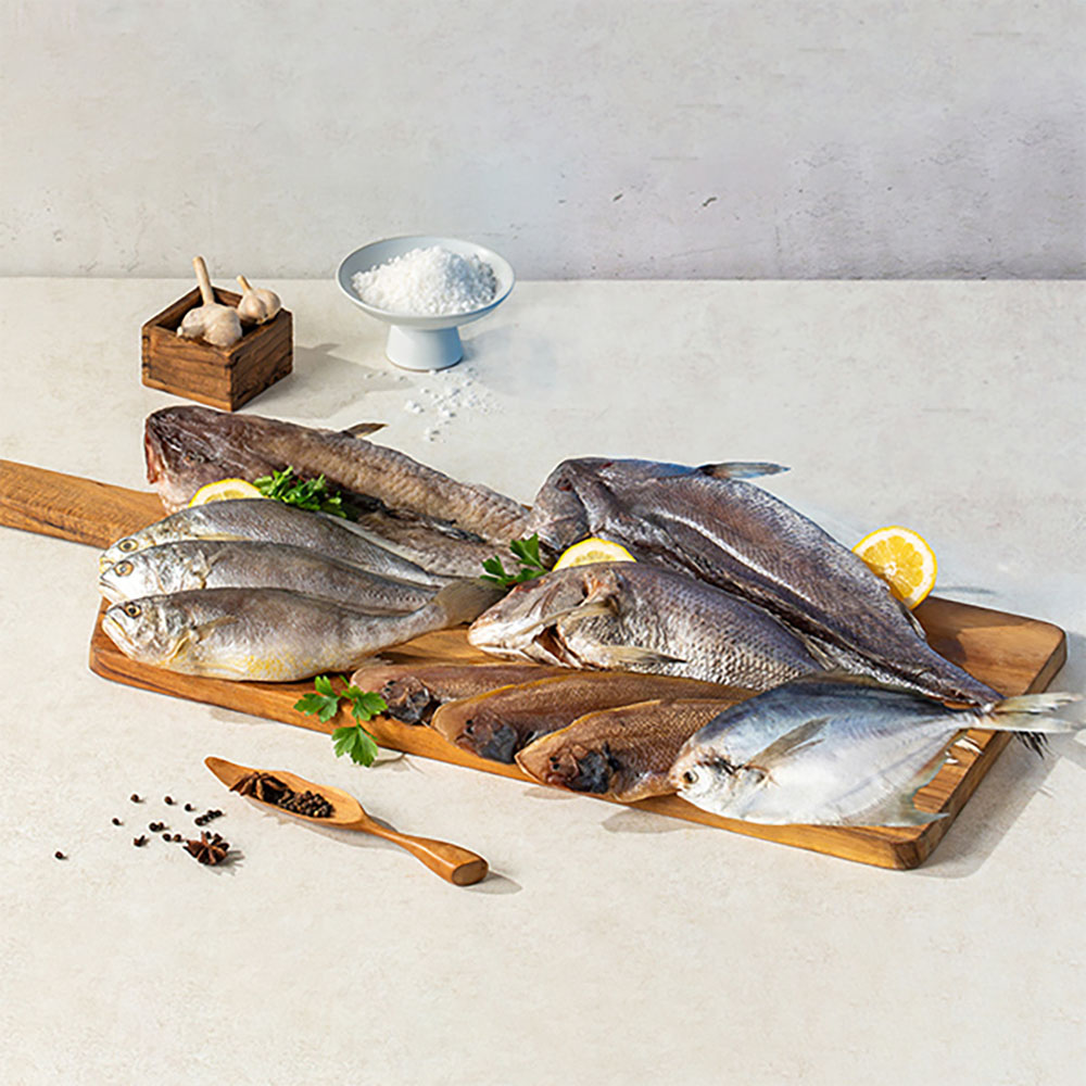 [골드샤인] 반건조 말린생선구이 알뜰선물 10미세트 (민어1+참돔1+능성어1+부서조기3+서대3+병어1)