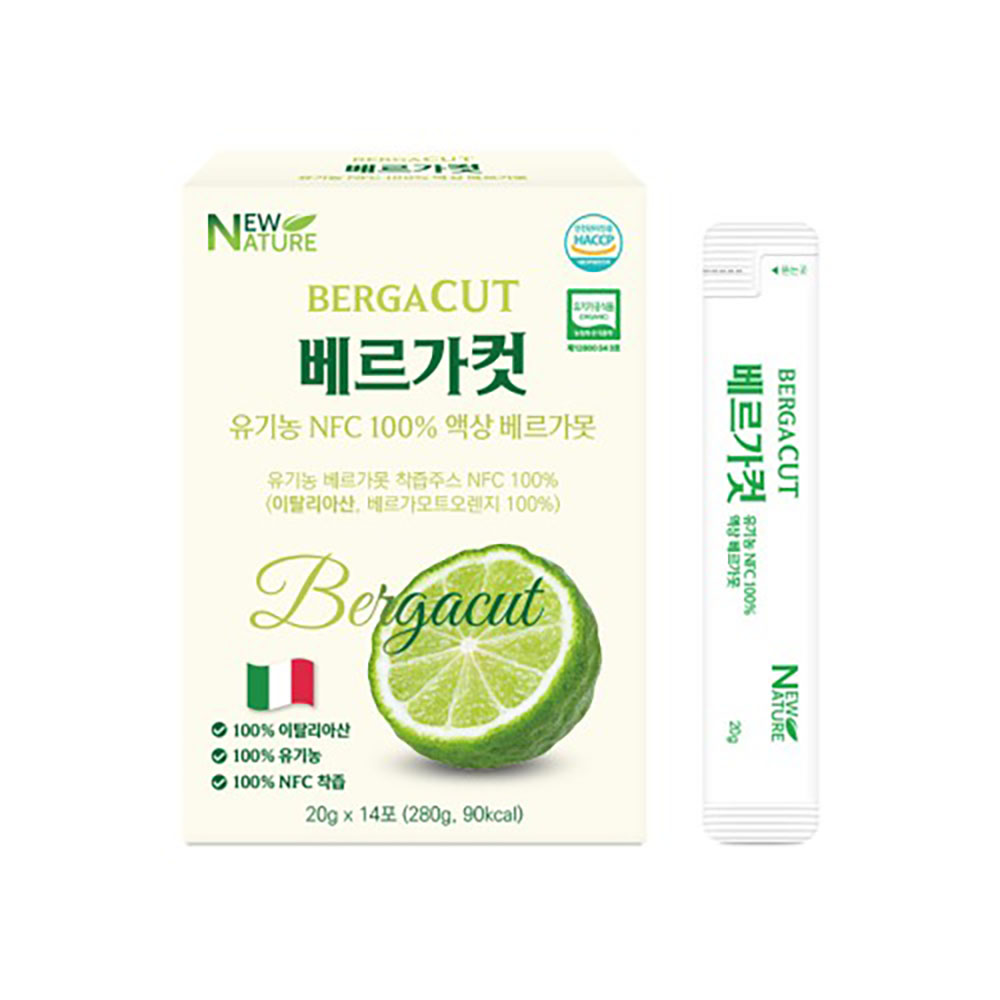 [뉴네이처] 베르가컷 유기농 NFC 100% 베르가못 액상스틱 (20g x 14포)