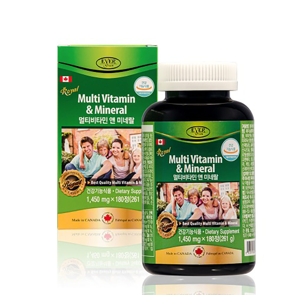 [에버그린] 멀티비타민 앤 미네랄 (1,450mg x 180정)