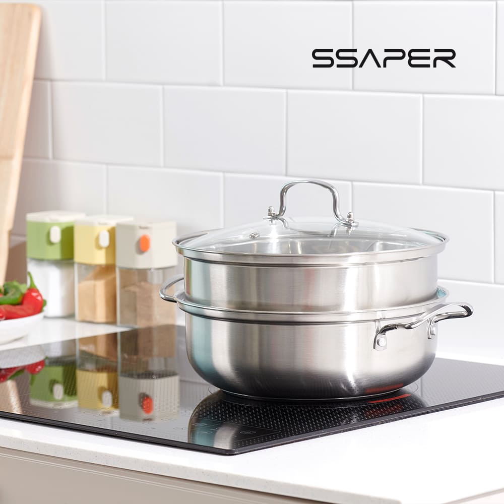 셰퍼 IH 피네 스텐 2단 찜기 27cm