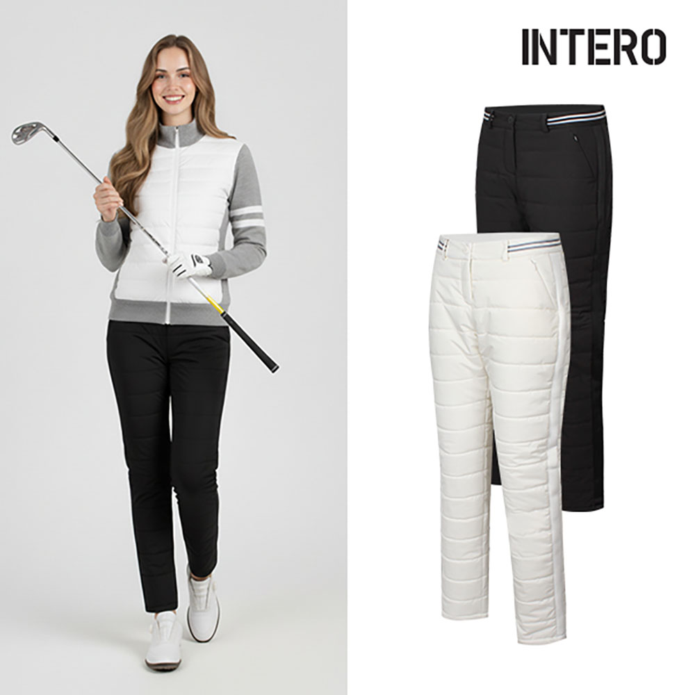 인테로 골프웨어 골프웨어 여성 겨울 패딩 기모골프바지 _ WIWGY