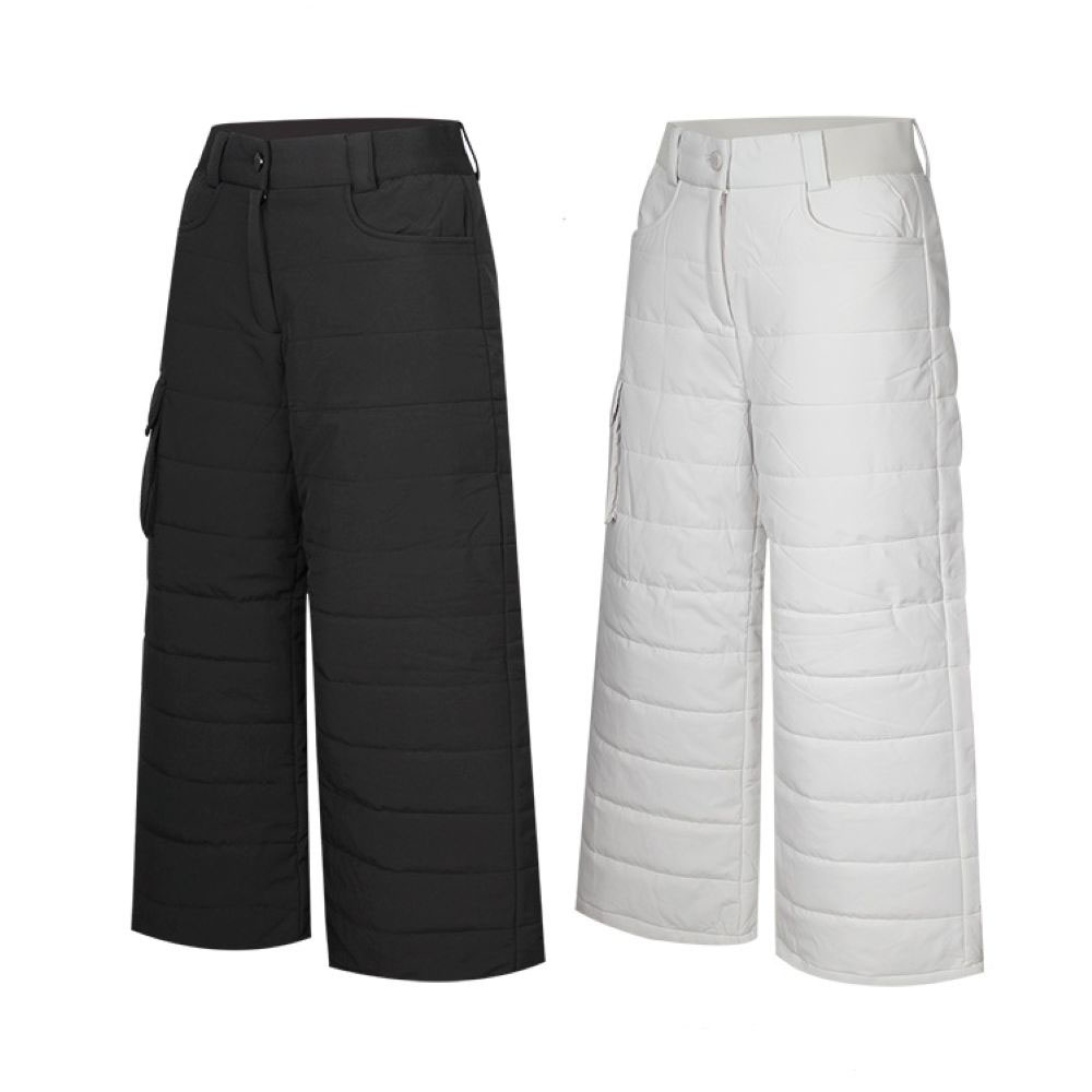 인테로 골프웨어 여성 겨울 와이드 패딩 골프바지 _ WIWKUP
