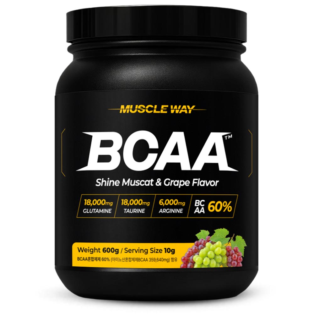 머슬웨이 BCAA 아미노산 보충제 포도맛 600g 1개