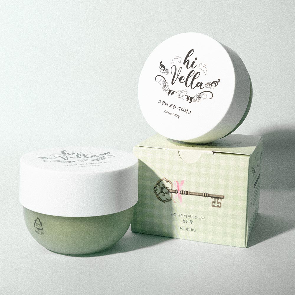 하이벨라 그린티 포션 바디피즈 스크럽 230g