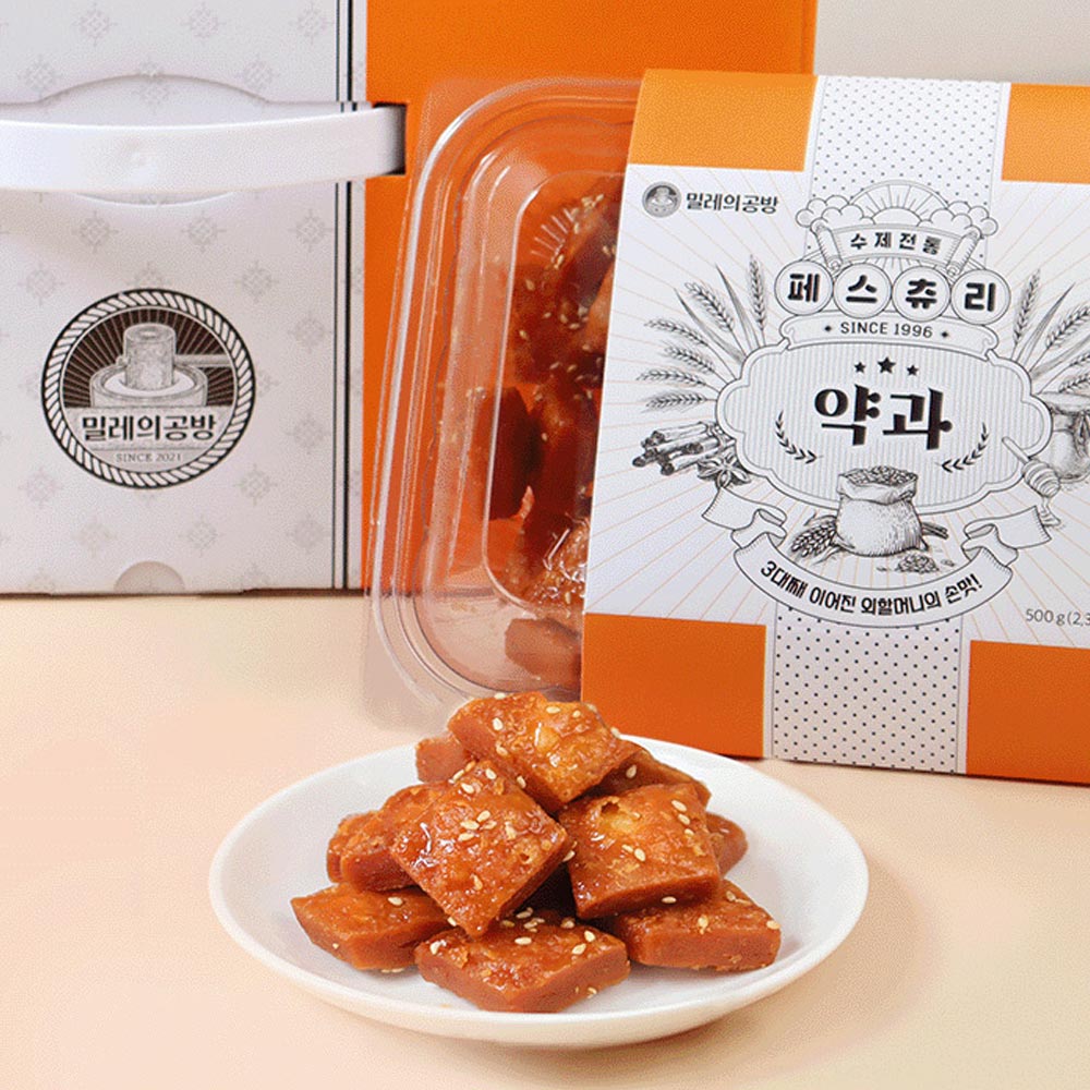 밀레의공방 페스츄리약과 500gx2팩+선물박스