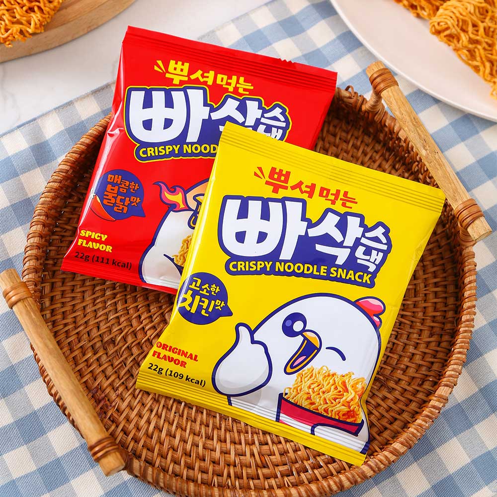 뿌셔먹는 빠삭스낵 2종 라면과자 12봉지
