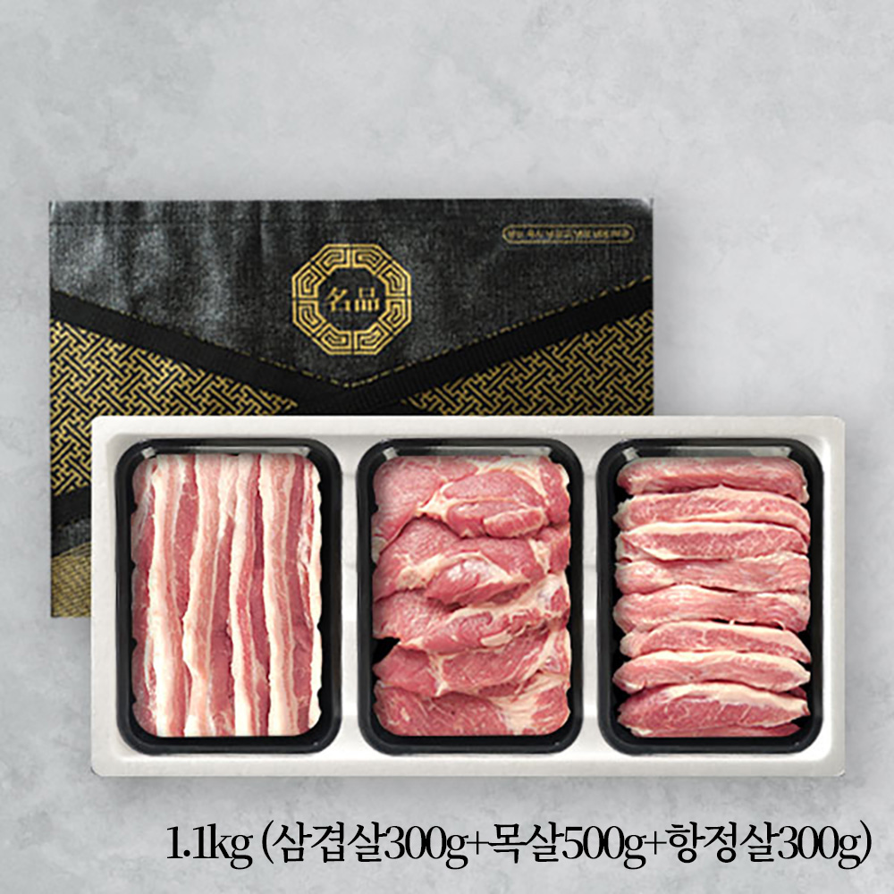 [브라이트데이] 한돈 1.1kg 선물세트(삼겹살300g+목살500g+항정살300g) 26s_dg_30