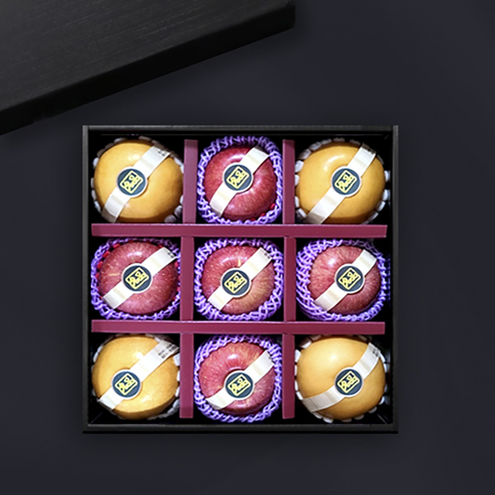 [브라이트데이] 노블레스 사과배 혼합 3.5kg 사각 선물세트(배4과+사과5과) 26s_wn_06