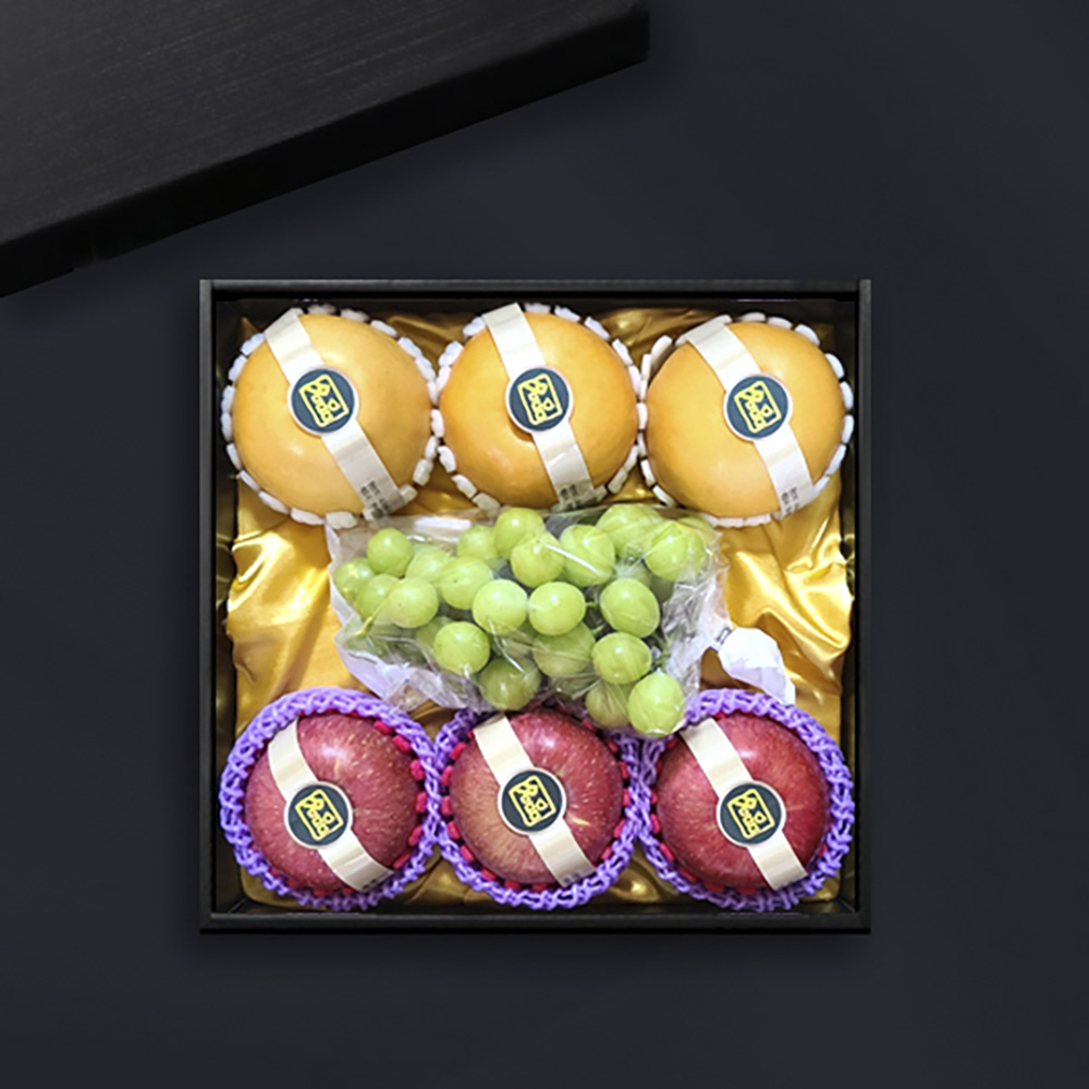 [브라이트데이] 노블레스 사과배샤인 혼합 3kg 사각 선물세트(배3과+사과3과+샤인머스켓1송이) 26s_wn_09