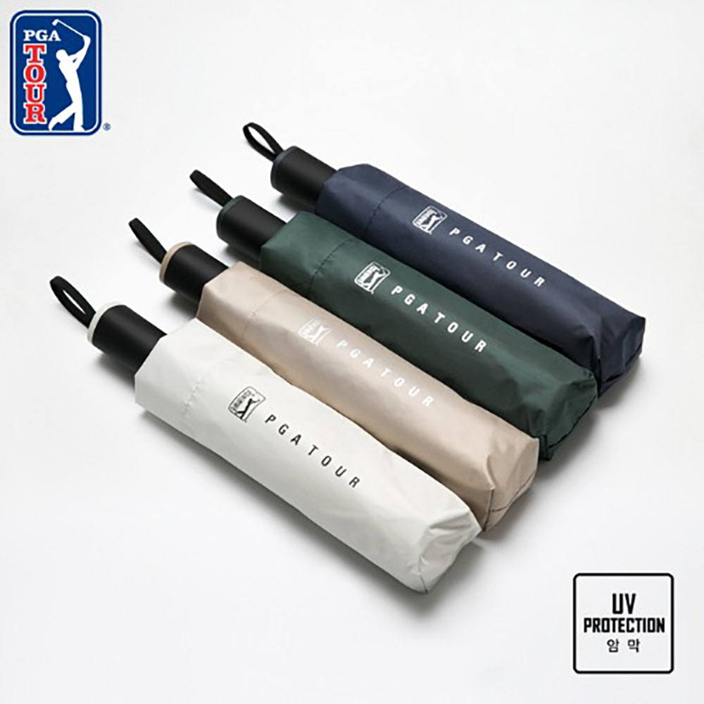 [판촉&사은품] PGA 3단수동 암막 우양산 x 10ea