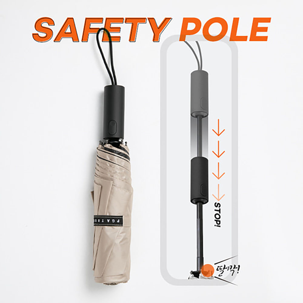 [판촉&사은품] PGA 3단완전자동 암막 세이프티 우양산 x 10ea