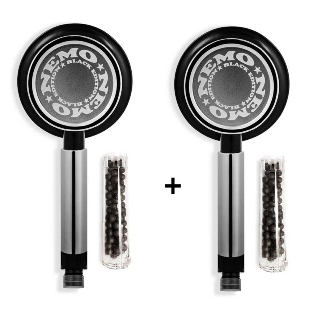 [니모] 블랙에디션샤워기 1+1 [항살균볼필터2개]