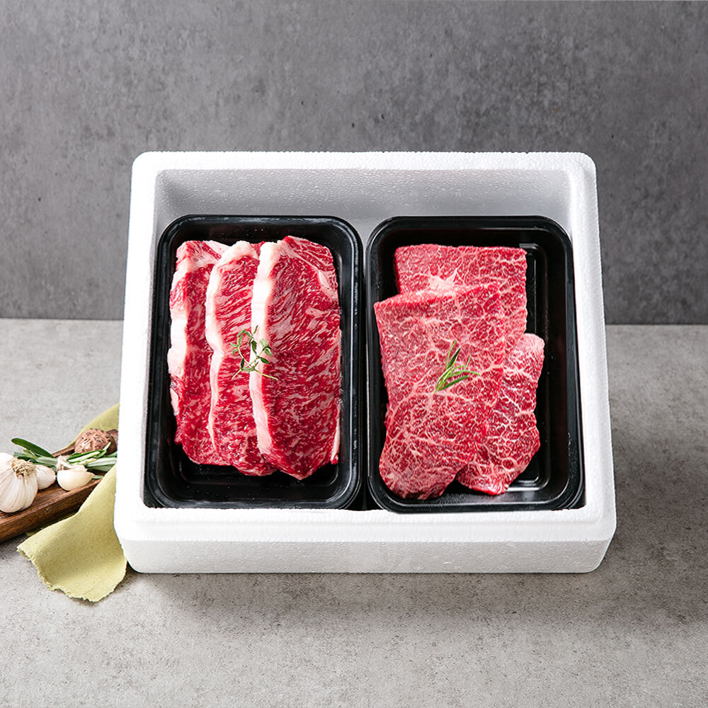 [서경한우] 실속 2구 (채끝+국거리 각400g)